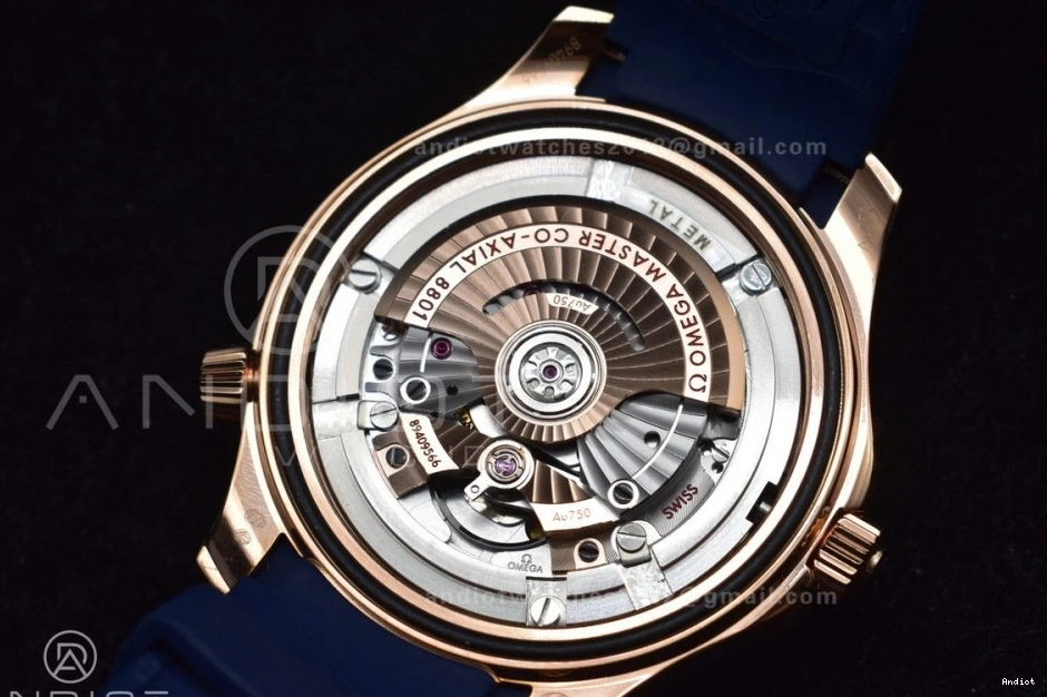 Best Seamaster Ceramic A8800 Blue VSF RG Diver 300M 1:1 Bracelet Blue On SS Dial SS Edition 1217